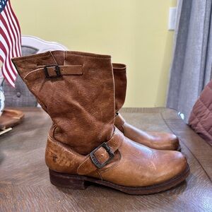 Frye Tan Leather Boots